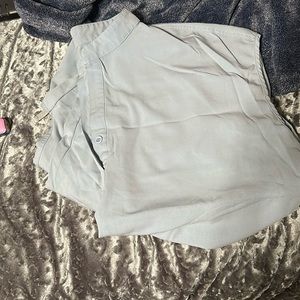 Mim scrubs dusty blue scrub set size large joggers and over sized top